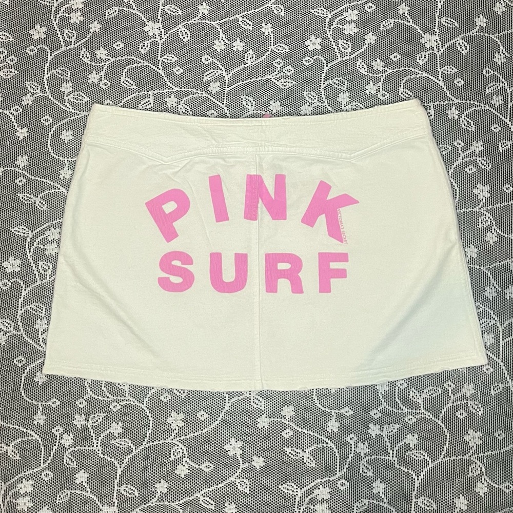 2000’s pink dog victoria secret mini  skirt
